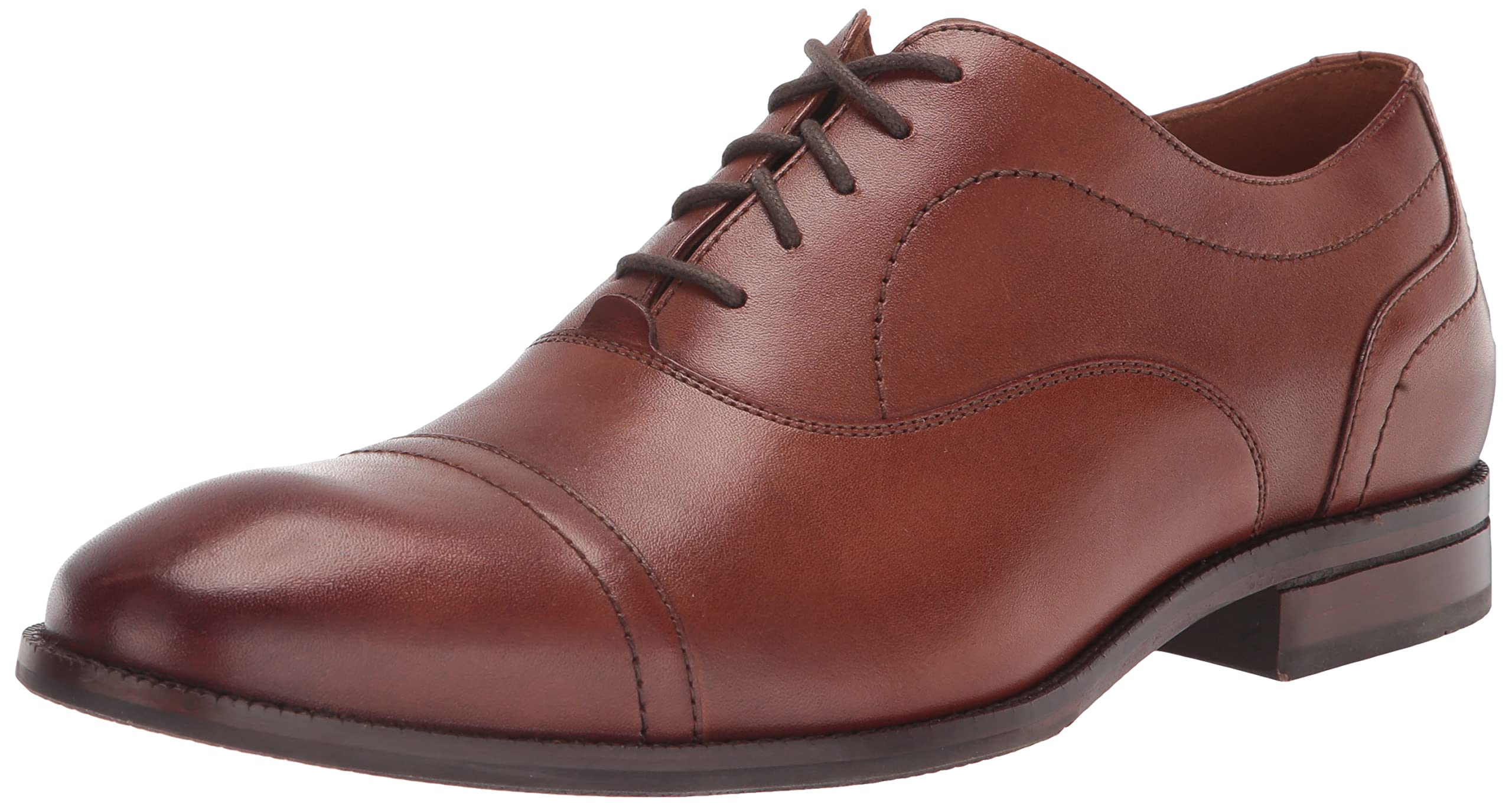 Cole Haan Men's Sawyer Cap Toe Leather Oxford Shoes (British Tan, 10)